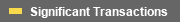 Significant Transactions